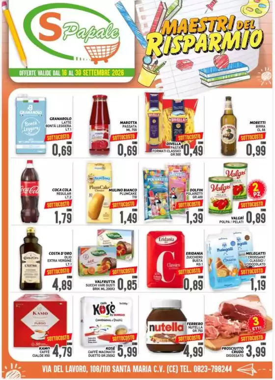 Volantino Supermercato Papale | Maestri del risparmio | 2026-09-16T00:00:00.000Z - 2026-09-30T00:00:00.000Z