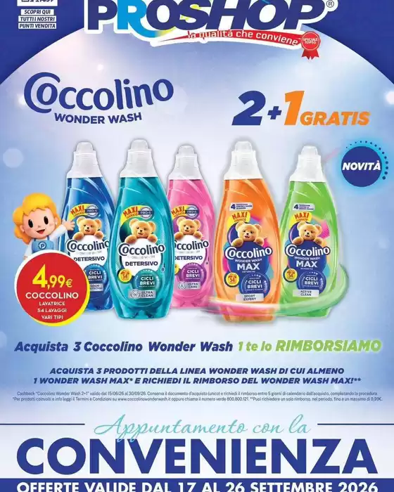 Volantino Proshop | Appuntamento con la convenienza | 2026-09-17T00:00:00.000Z - 2026-09-26T00:00:00.000Z