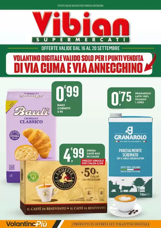 Volantino Vibian a Bairo | Offerte valide dal 16 al 20 settembre | 2026-09-16T00:00:00.000Z - 2026-09-20T00:00:00.000Z