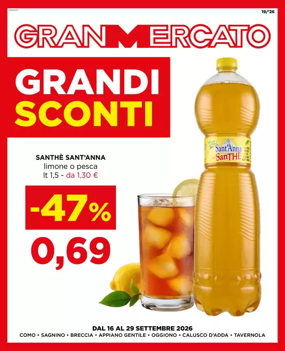 Volantino Gran Mercato | Grandi sconti | 2026-09-16T00:00:00.000Z - 2026-09-29T00:00:00.000Z