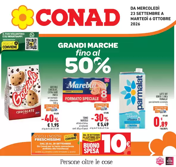 Volantino Conad | Grandi Marche fino al 50% | 2026-09-23T00:00:00.000Z - 2026-10-06T00:00:00.000Z