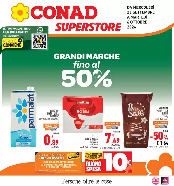 Volantino Conad Superstore | Grandi Marche fino al 50% | 2026-09-23T00:00:00.000Z - 2026-10-06T00:00:00.000Z