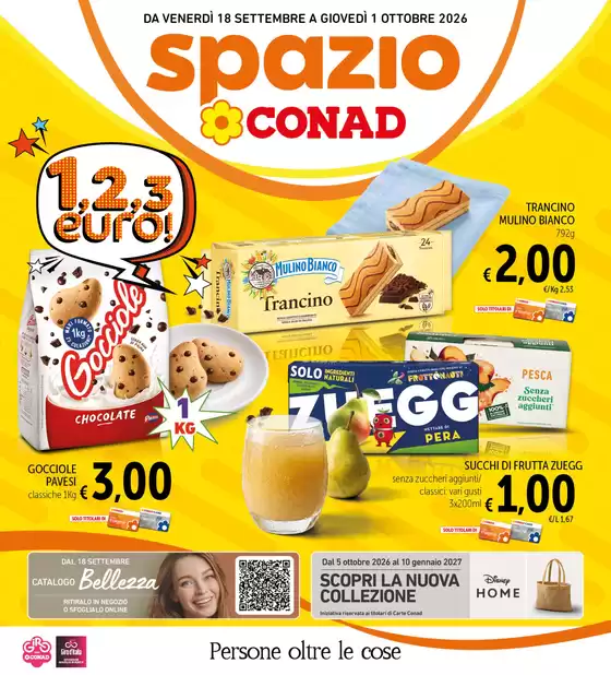 Volantino Spazio Conad a Capua | 1,2,3 euro | 2026-09-18T00:00:00.000Z - 2026-10-01T00:00:00.000Z