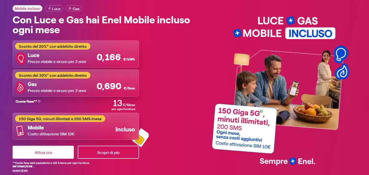 Volantino Spazio Enel a Laveno-Mombello | Luce e Gas | 2026-09-16T00:00:00.000Z - 2026-10-01T00:00:00.000Z