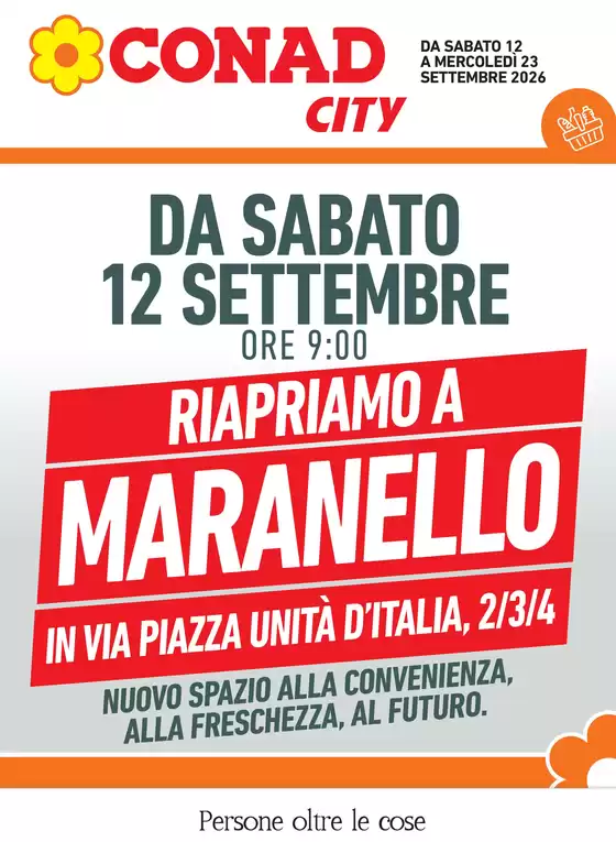 Volantino Conad City a Succivo | RIAPERTURA | 2026-09-16T00:00:00.000Z - 2026-09-23T00:00:00.000Z