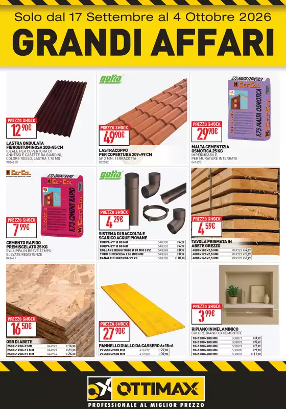 Volantino Ottimax | Grandi affari | 2026-09-17T00:00:00.000Z - 2026-10-04T00:00:00.000Z