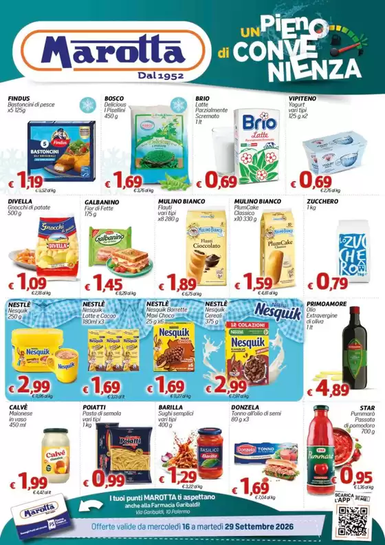 Volantino Marotta | Un pieno di convenienza | 2026-09-16T00:00:00.000Z - 2026-09-29T00:00:00.000Z