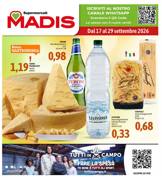Volantino Madis | Dal 17 al 29 settembre 2026 | 2026-09-17T00:00:00.000Z - 2026-09-29T00:00:00.000Z