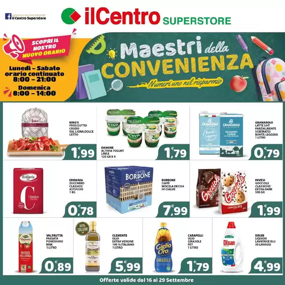Volantino Il Centro Superstore | Maestri della convenienza | 2026-09-16T00:00:00.000Z - 2026-09-29T00:00:00.000Z