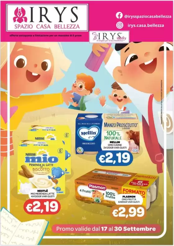 Volantino Irys a Sorrento | Promo valide dal 17 al 30 settembre | 2026-09-17T00:00:00.000Z - 2026-09-30T00:00:00.000Z