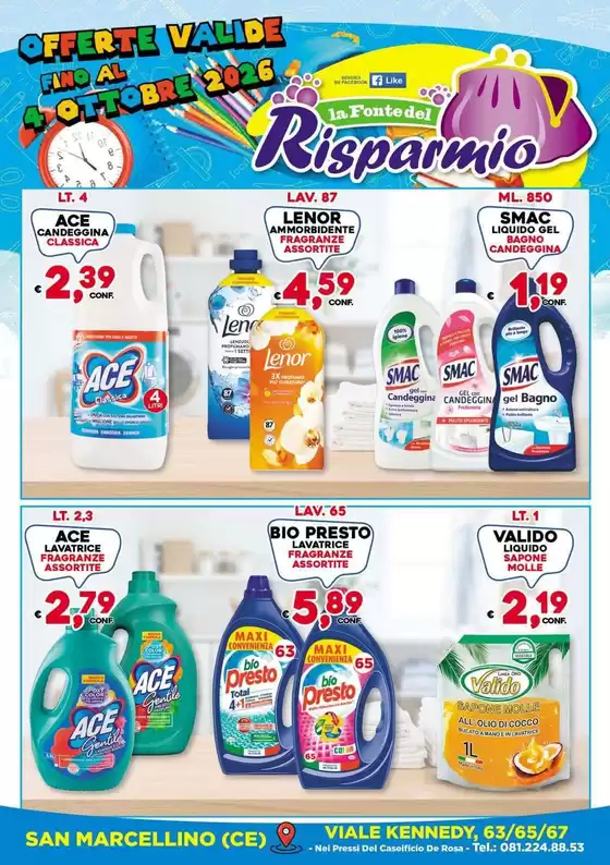Volantino La Fonte del Risparmio a Sorrento | Offerte valide fino al 4 ottobre 2026 | 2026-09-17T00:00:00.000Z - 2026-10-04T00:00:00.000Z