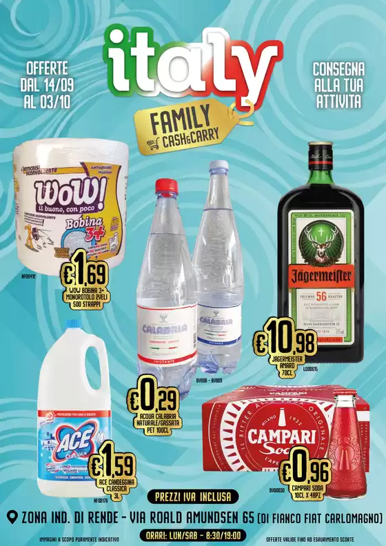 Volantino Italy Cash&Carry | Offerte dal 14/09 al 03/10 | 2026-09-14T00:00:00.000Z - 2026-10-03T00:00:00.000Z