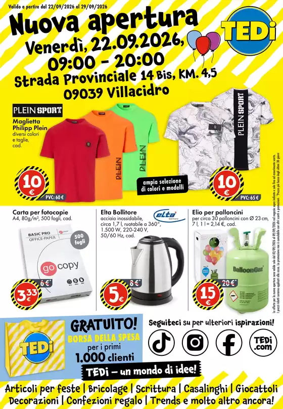 Volantino Tedi | Nueva apertura | 2026-09-18T00:00:00.000Z - 2026-09-24T00:00:00.000Z