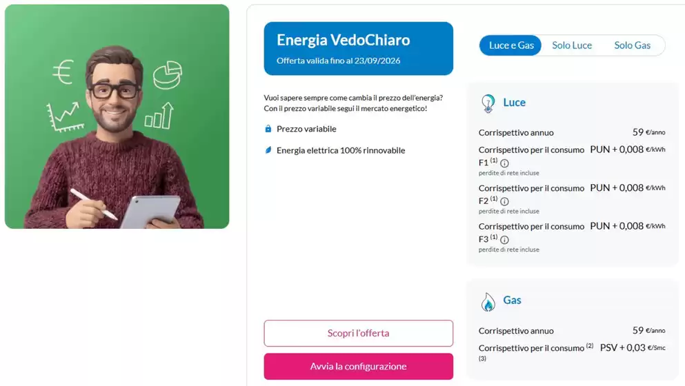 Volantino Engie a Folignano | Energia VedoChiaro | 2026-09-17T00:00:00.000Z - 2026-09-23T00:00:00.000Z