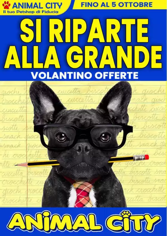 Volantino Animal City a Colle Umberto | Offerte Animal City | 2026-09-18T00:00:00.000Z - 2026-10-05T00:00:00.000Z