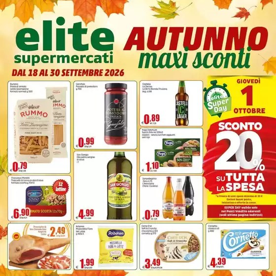 Volantino Elite a Caivano | Autunno maxi sconti | 2026-09-18T00:00:00.000Z - 2026-10-01T00:00:00.000Z