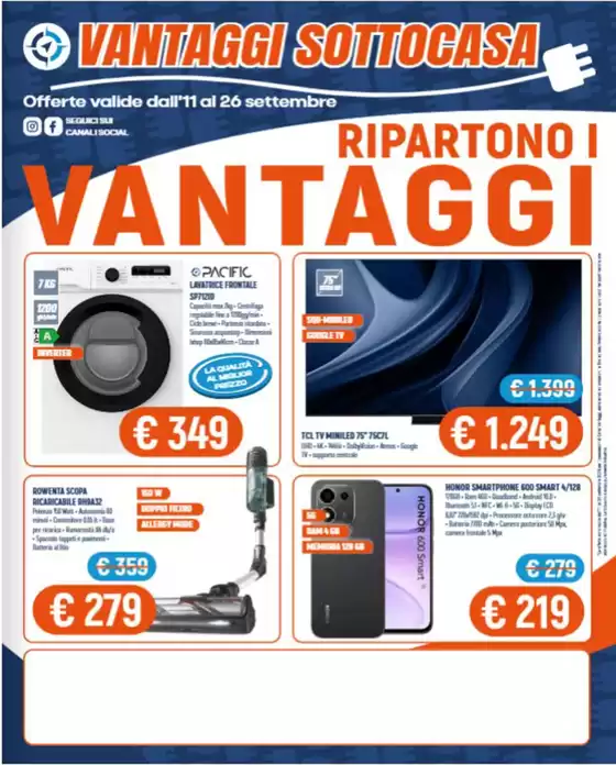Volantino Agosti a Poggiodomo | Ripartono i vantaggi | 2026-09-18T00:00:00.000Z - 2026-09-26T00:00:00.000Z