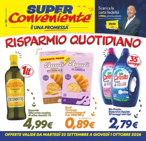 Volantino SuperConveniente | Risparmio quotidiano | 2026-09-22T00:00:00.000Z - 2026-10-01T00:00:00.000Z