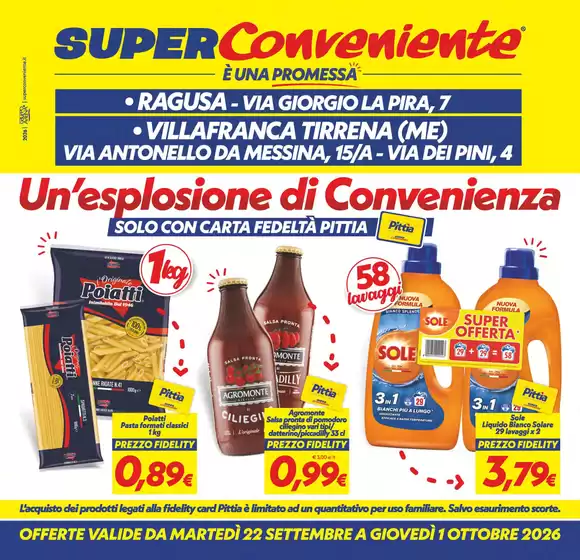 Volantino SuperConveniente | Un'esplosione di convenienza | 2026-09-22T00:00:00.000Z - 2026-10-01T00:00:00.000Z
