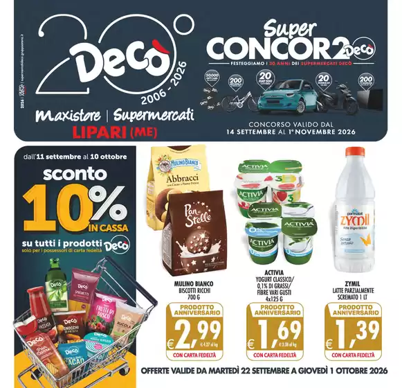 Volantino Decò | Super concorso | 2026-09-22T00:00:00.000Z - 2026-10-01T00:00:00.000Z