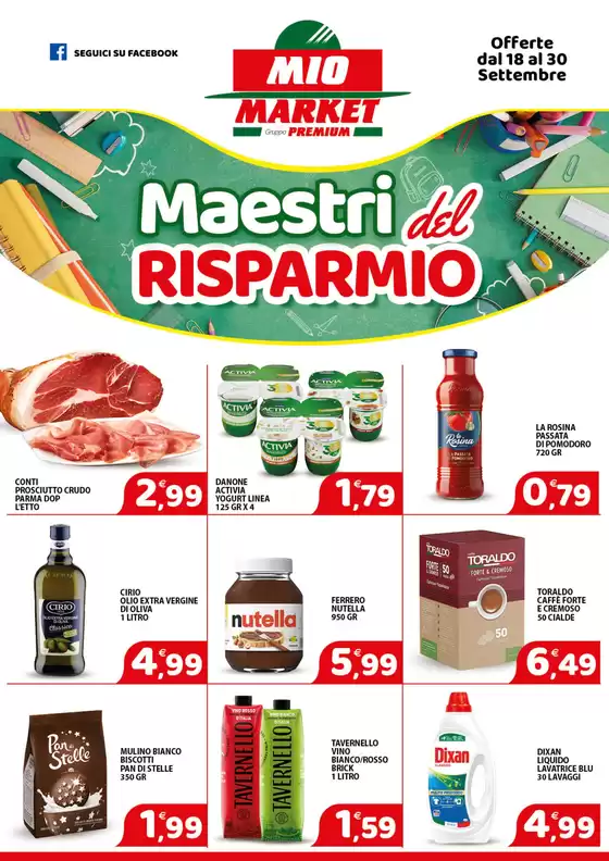 Volantino Mio Market | Maestri del risparmio | 2026-09-18T00:00:00.000Z - 2026-09-30T00:00:00.000Z