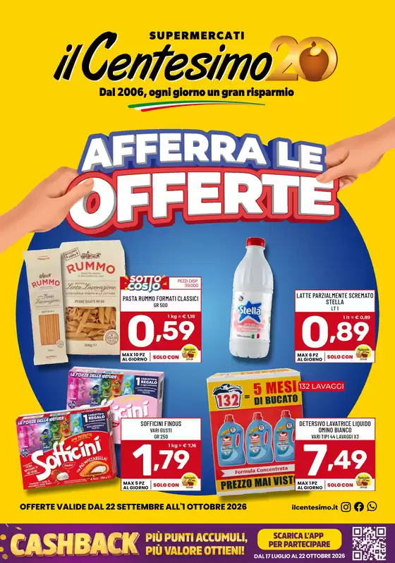 Volantino Il Centesimo | Afferra le offerte | 2026-09-22T00:00:00.000Z - 2026-10-01T00:00:00.000Z