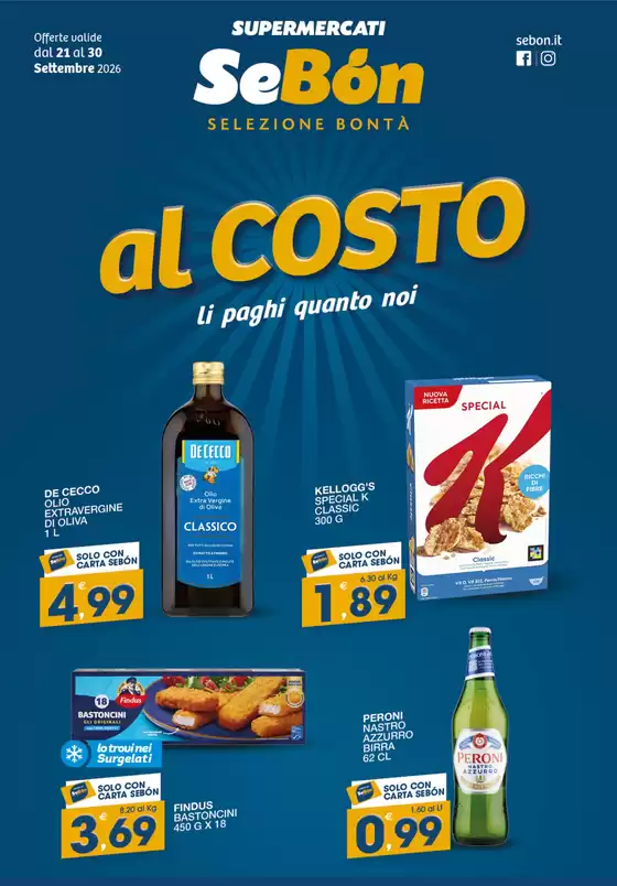 Volantino SeBón | Al costo | 2026-09-21T00:00:00.000Z - 2026-09-30T00:00:00.000Z