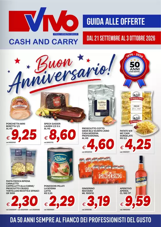 Volantino Vivo Supermercati | Buon anniversario! | 2026-09-21T00:00:00.000Z - 2026-10-03T00:00:00.000Z