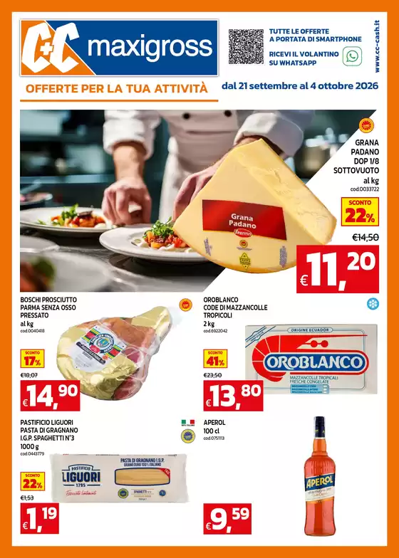 Volantino C+C | Offerte per la tua attivita | 2026-09-21T00:00:00.000Z - 2026-10-04T00:00:00.000Z