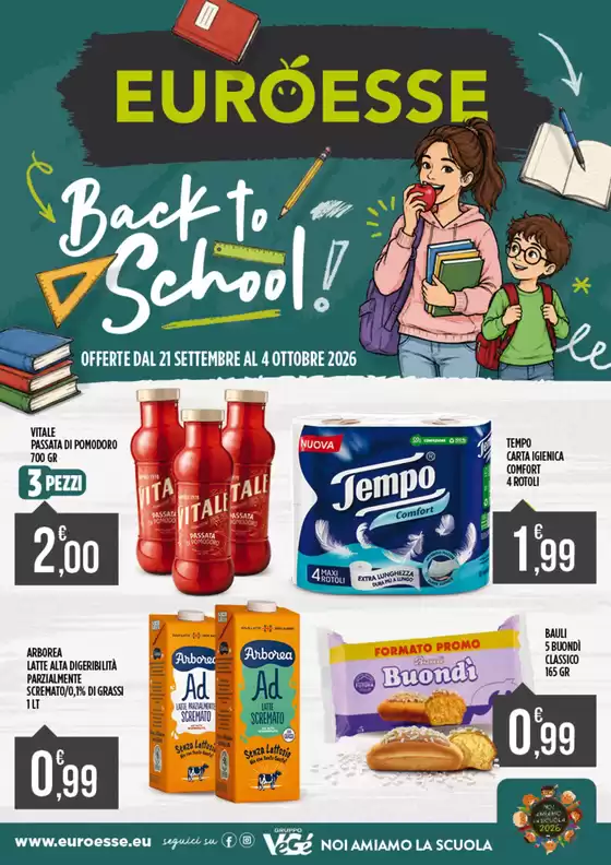 Volantino Euroesse | Back to school | 2026-09-21T00:00:00.000Z - 2026-10-04T00:00:00.000Z