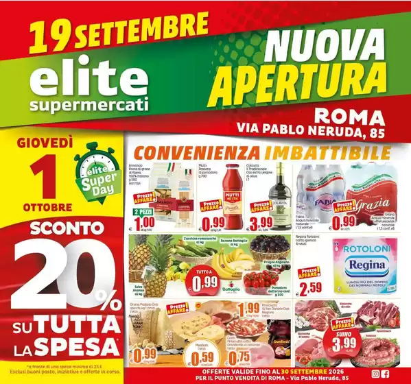 Volantino Elite | Nuova apertura | 2026-09-30T00:00:00.000Z - 2026-10-01T00:00:00.000Z