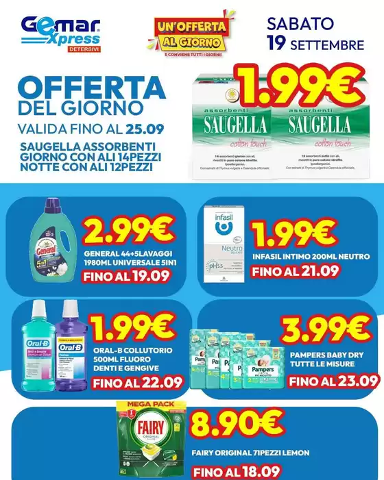 Volantino Gemar Detersivi | Offerte del giorno | 2026-09-19T00:00:00.000Z - 2026-09-25T00:00:00.000Z