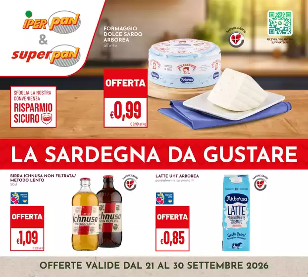 Volantino Superpan | La sardegna da gustare | 2026-09-21T00:00:00.000Z - 2026-09-30T00:00:00.000Z