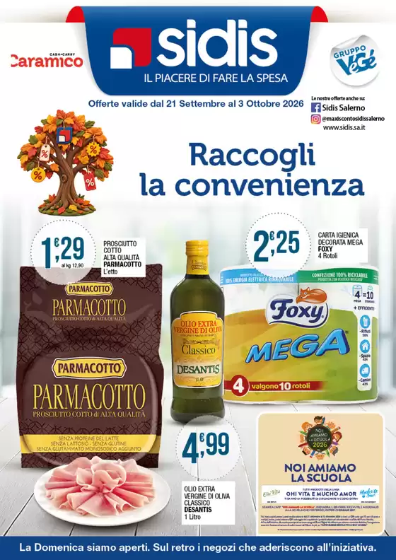 Volantino Sidis | Raccogli la convenienza | 2026-09-21T00:00:00.000Z - 2026-10-03T00:00:00.000Z