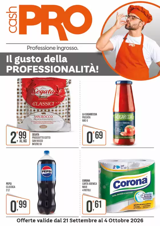 Volantino CashPRO | Il gusto della professionalita! | 2026-09-21T00:00:00.000Z - 2026-10-04T00:00:00.000Z