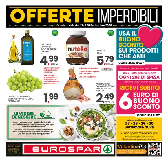 Volantino Eurospar a Nola | Offerte imperdibili | 2026-09-21T00:00:00.000Z - 2026-09-26T00:00:00.000Z