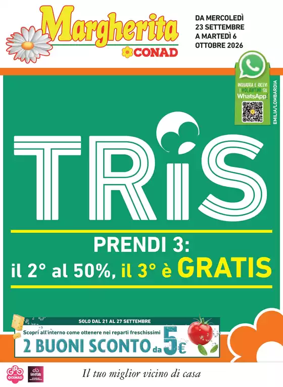 Volantino Margherita Conad a Campobello di Mazara | TRIS | 2026-09-23T00:00:00.000Z - 2026-10-06T00:00:00.000Z