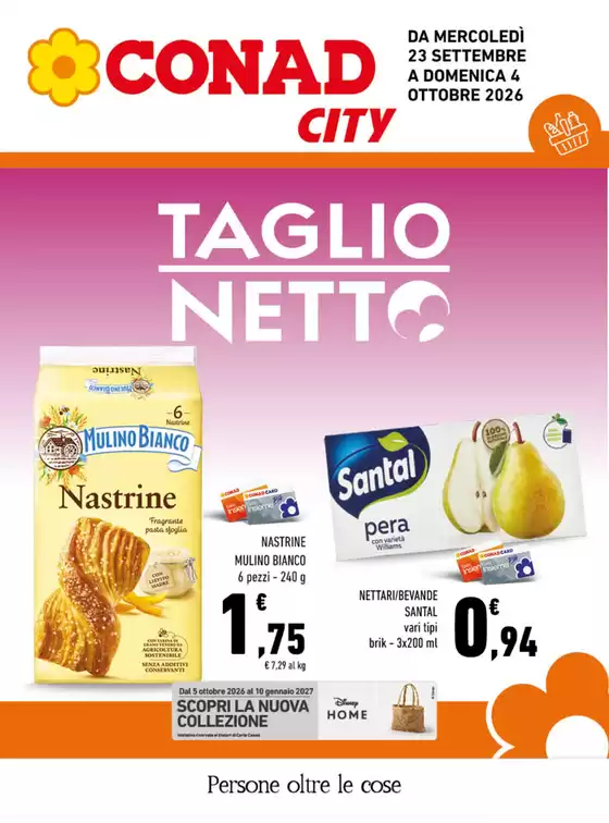 Volantino Conad City a Cossato | Taglio Netto | 2026-09-23T00:00:00.000Z - 2026-10-04T00:00:00.000Z