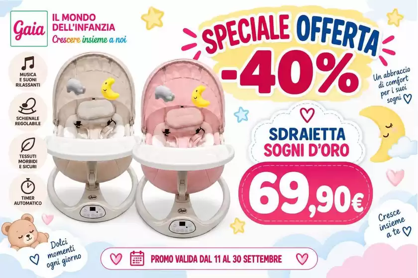 Volantino Sanitaria Gaia | Speciale offerta -40% | 2026-09-11T00:00:00.000Z - 2026-09-30T00:00:00.000Z