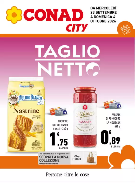 Volantino Conad City a Zagarise | Taglio Netto | 2026-09-24T00:00:00.000Z - 2026-10-04T00:00:00.000Z