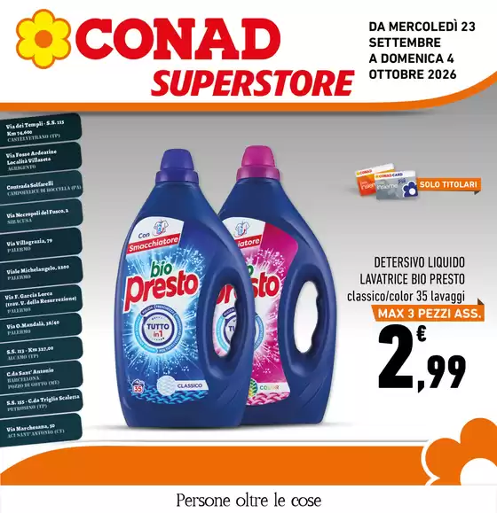 Volantino Conad Superstore | Supplemento Convenienza | 2026-09-24T00:00:00.000Z - 2026-10-04T00:00:00.000Z