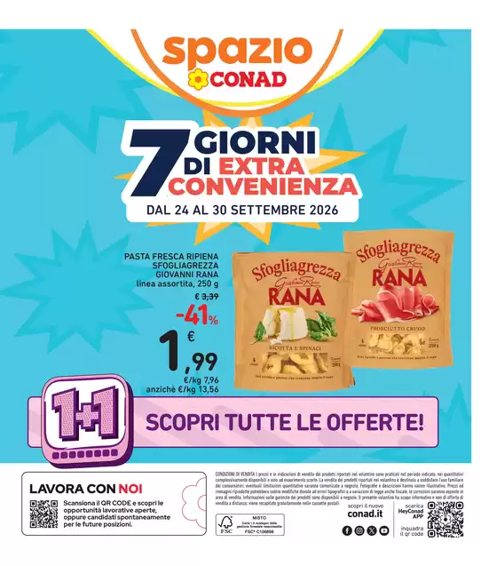 Volantino Spazio Conad a Verano Brianza | 1+1 | 2026-09-24T00:00:00.000Z - 2026-09-30T00:00:00.000Z