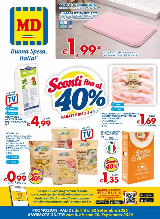 Volantino MD a Bolzano | Tutto a 1 euro | 2026-09-22T00:00:00.000Z - 2026-10-04T00:00:00.000Z