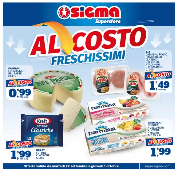 Volantino Sigma a Fiuggi | Al costo | 2026-09-22T00:00:00.000Z - 2026-10-01T00:00:00.000Z
