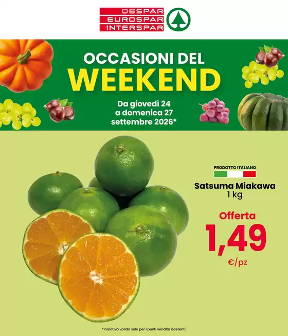 Volantino Interspar a Treviso | Occasioni del weekend | 2026-09-24T00:00:00.000Z - 2026-09-27T00:00:00.000Z