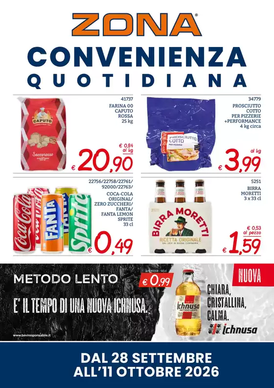 Volantino ZONA a Seravezza | Convenienza quotidiana | 2026-09-28T00:00:00.000Z - 2026-10-11T00:00:00.000Z