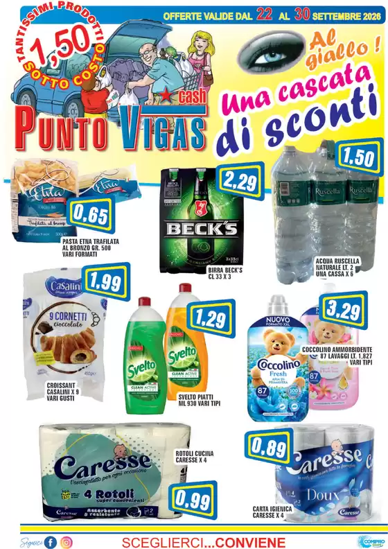 Volantino Punto Vigas | Una cascata di sconti | 2026-09-22T00:00:00.000Z - 2026-09-30T00:00:00.000Z