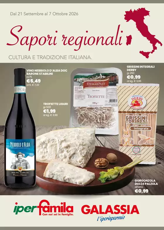 Volantino Iperfamila | Sapori regionali | 2026-09-22T00:00:00.000Z - 2026-10-07T00:00:00.000Z