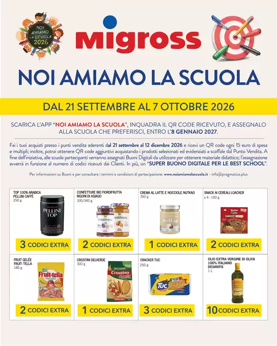 Volantino Migross Superstore | Noi Amiamo la Scuola | 2026-09-21T00:00:00.000Z - 2026-10-07T00:00:00.000Z