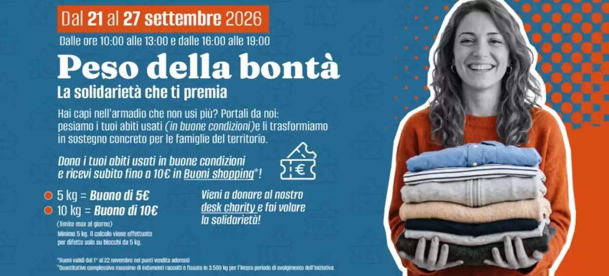 Volantino Mongolfiera - Taranto | Peso della bonta | 2026-09-22T00:00:00.000Z - 2026-09-27T00:00:00.000Z